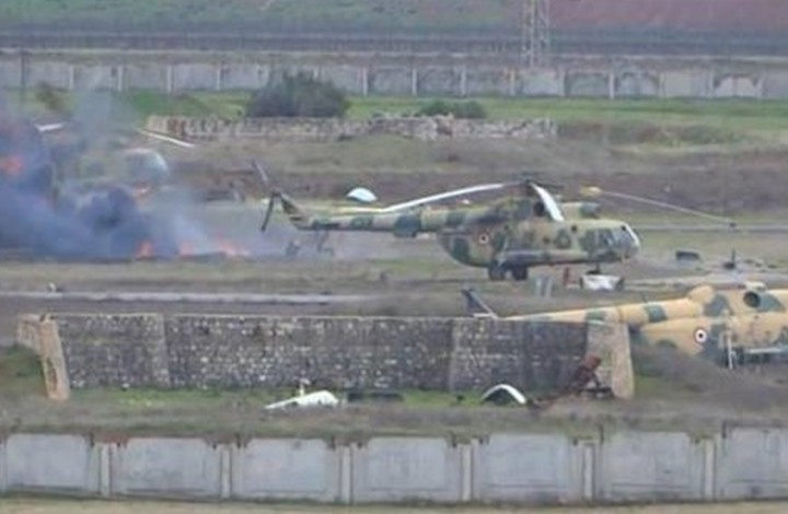 موسكو تعترف بإصابة مروحية بسوريا ومقتل جندي (فيديو)