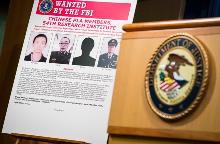 NYPOST: الصين تنكر قرصنة معلومات شخصية لـ145 مليون أمريكي NYPOST: الصين تنكر قرصنة معلومات شخصية لـ145 مليون أمريكي