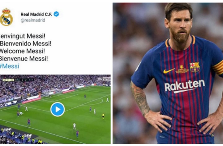 مفاجأة.. حساب ريال مدريد الرسمي: أهلا بك ميسي