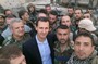 حديث للأسد في سيارته الشخصية أثناء طريقه للغوطة (شاهد)